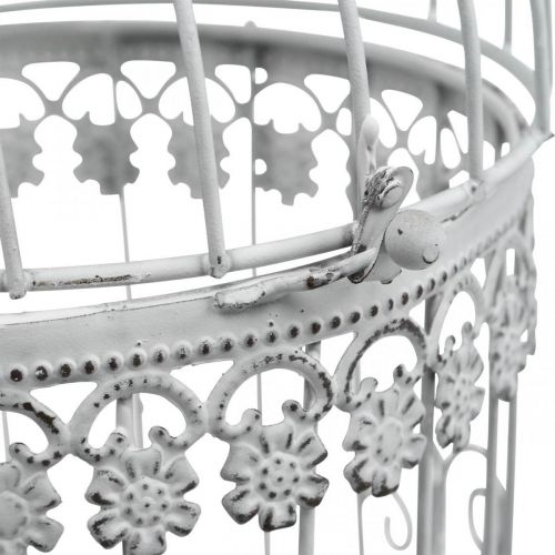 Floristik24 Birdcage for hanging decorative aviary shabby white H31,5cm