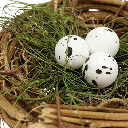 Floristik24 Bird&#39;s nest with eggs Ø9cm 6pcs