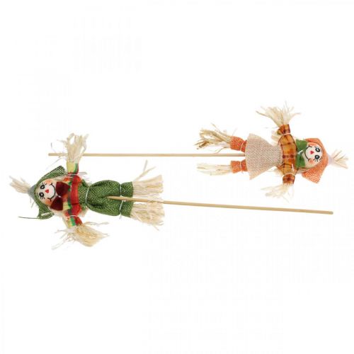 Floristik24 Scarecrow to decorate on stick autumn decoration 24 pcs