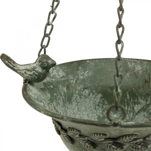 Product Bird bath hanging bird bath garden antique look gray, white H47cm