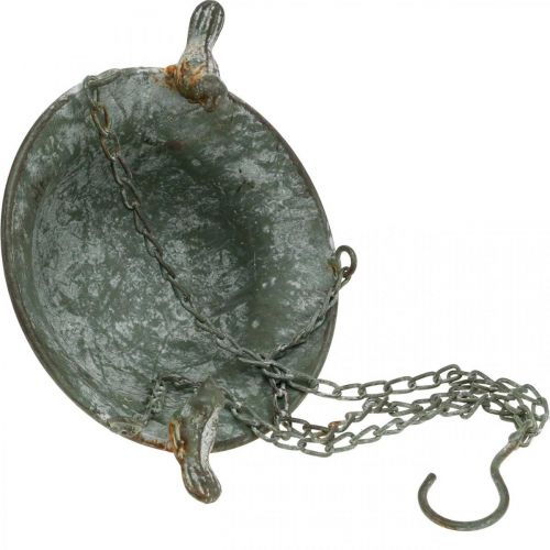 Floristik24 Bird bath hanging bird bath garden antique look gray, white H47cm