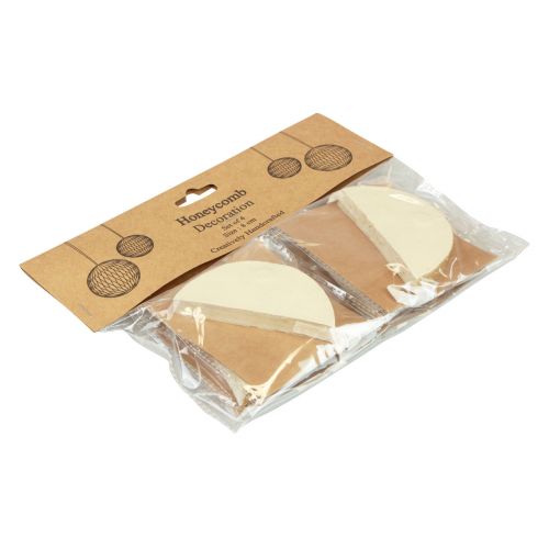 Product Honeycomb balls honeycomb balls Christmas cream gold Ø8cm 4pcs