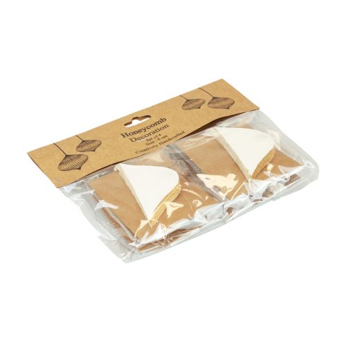 Product Honeycomb Balls Honeycomb Balls Onion White Gold Ø8cm 4 Pcs