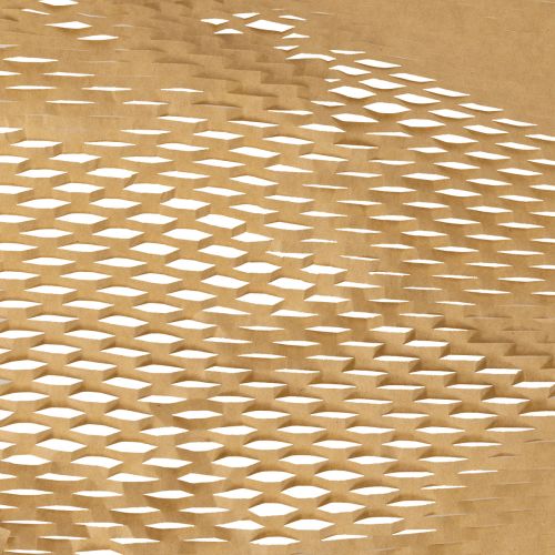Honeycomb Craft Paper Roll 5m x 50cm Brown | Floristik24.co.uk