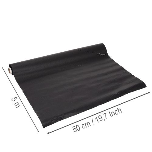 Black Honeycomb Paper Roll for Crafting and Wrapping 50cm x 5m | Floristik24.co.uk