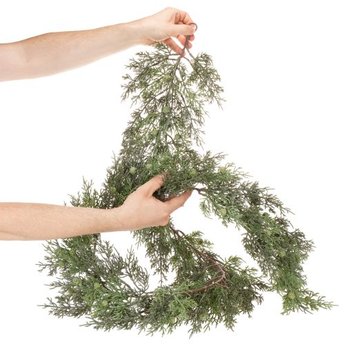 Artificial Juniper Garland for Tables, Windowsills or Door Frames – 185cm | Floristik24.co.uk