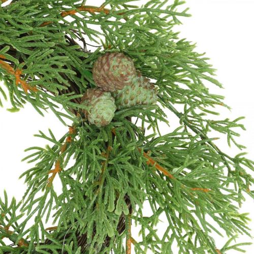 Product Artificial juniper wreath, juniper wreath, cones Ø25cm