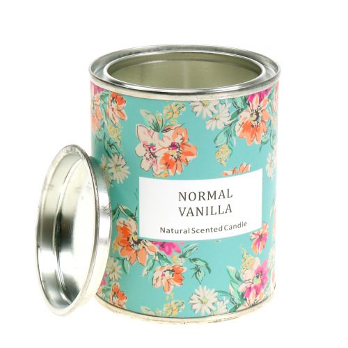 Floristik24 Vanilla scented candle in flower box Ø6.5cm