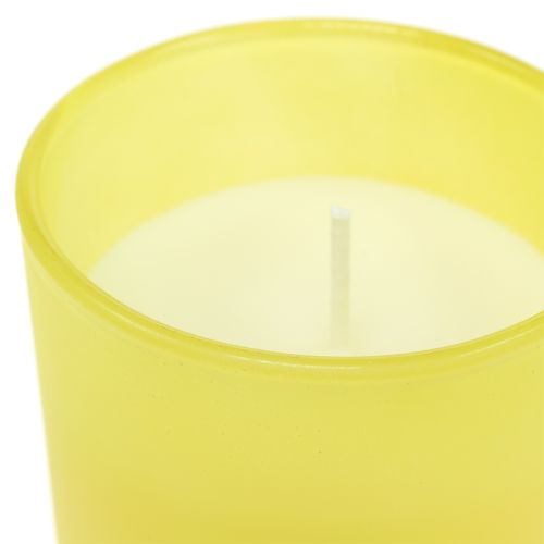 Floristik24 Scented candle in a lemon-basil glass Ø7cm