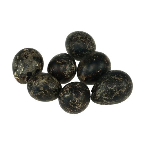 Floristik24 Quail Egg Decoration Black Empty 3cm Spring Decoration Natural Decoration 50 Pcs
