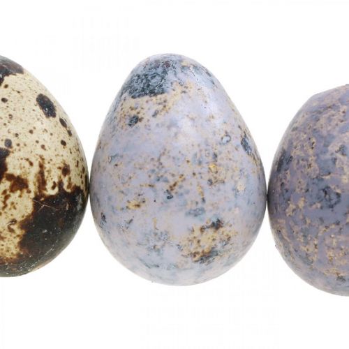 Product Quail egg mix purple, violet, nature empty eggs as decoration 3cm 65p