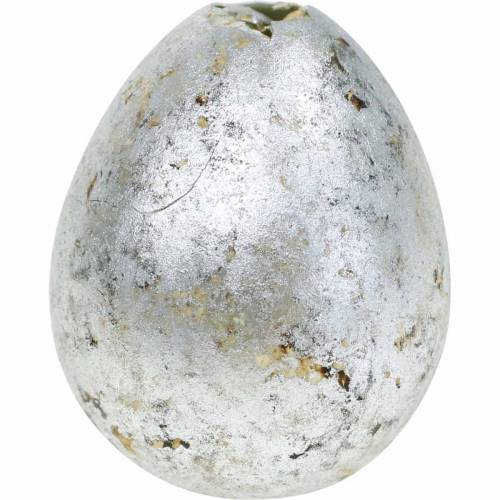 Floristik24 Quail Egg Decoration Silver Empty 3cm Easter Decoration 50pcs