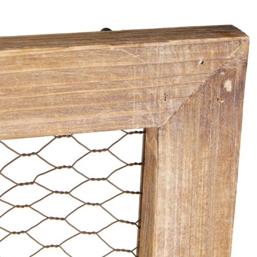 Product Wall Decoration Wood Metal Rustic Decoration Brown 40x60cm