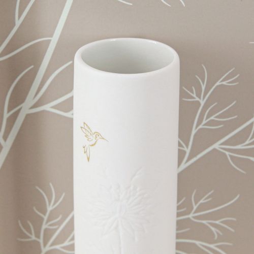 Product Wall Decoration Mural Wood Mini Vases Ceramic White H35cm