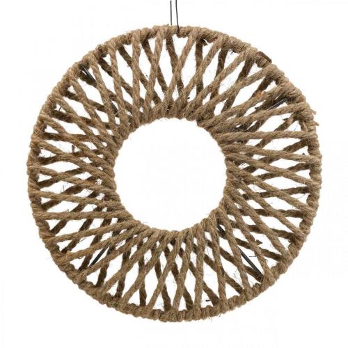 Product Wall decoration boho style, decorative ring jute ribbon Ø28cm