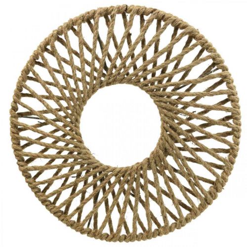 Floristik24 Wall decoration Boho style, decorative jute ribbon Ø38cm