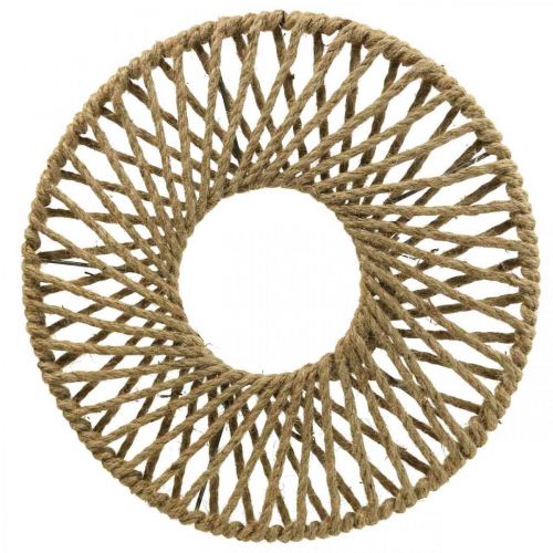 Wall decoration Boho style, decorative jute ribbon Ø38cm