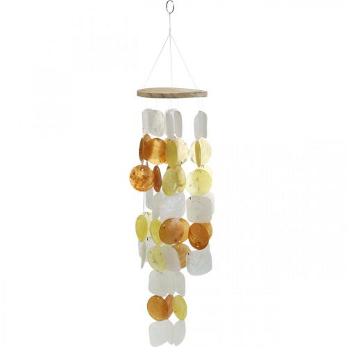 Floristik24 Wind chimes with capiz shells, natural decoration, shell mobile L85cm Ø13cm