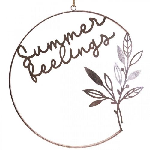 Wall decoration decoration ring summer decoration for hanging metal Ø49cm