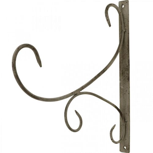 Floristik24 Wall hook, metal plant holder, hanging basket holder H30cm D28.5cm