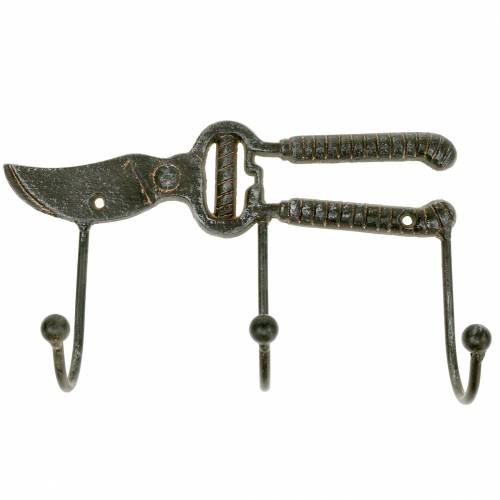 Hook rail secateurs dark brown 25cm x 15cm