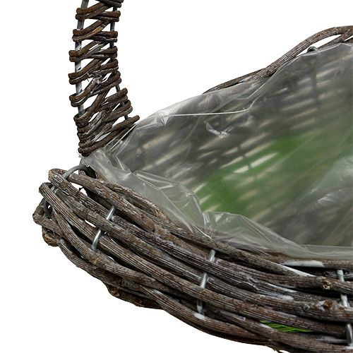 Product Wall basket 35x16cm H19cm Green, Brown