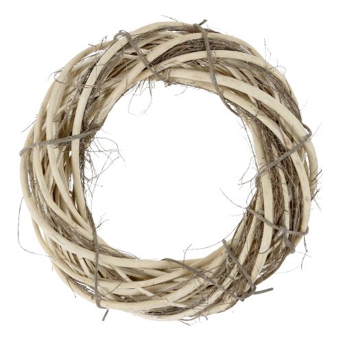 Floristik24 Wicker wreath with branches nature Ø30cm