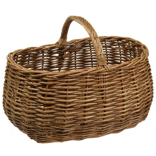 Floristik24 Wicker basket oval 48cm x 34cm H25cm