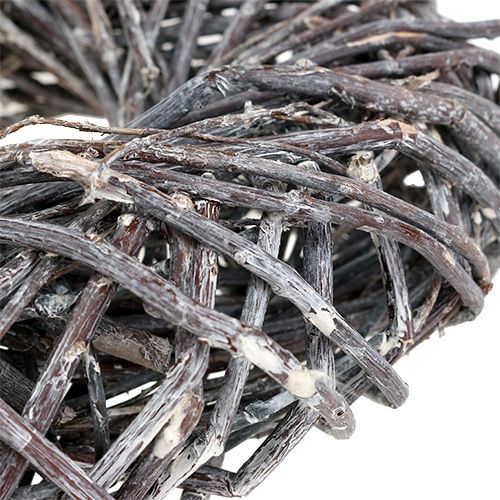 Floristik24 Wicker wreath Ø28cm Gray, washed