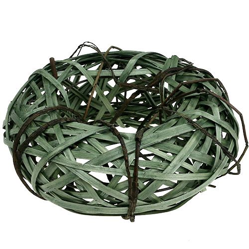 Floristik24 Wicker wreath small green Ø28cm