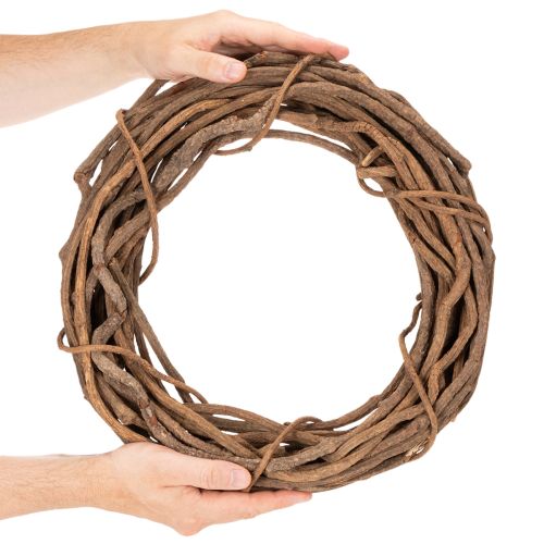 Natural Wicker Wreath 40cm for DIY Floral Decorations | Floristik24.co.uk