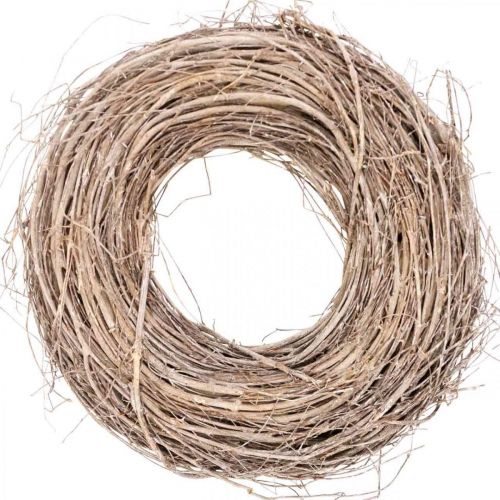 Floristik24 White willow wreath decorative wreath wreath table wreath Ø30cm