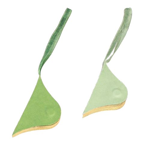 Product Christmas Decoration Paper Green Gold Ø8cm 4 pcs