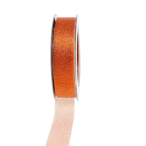 Floristik24 Christmas ribbon copper 25mm 25m