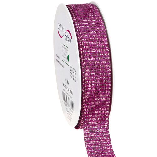 Christmas ribbon with gold threads gift ribbon Erika 25mm 20m