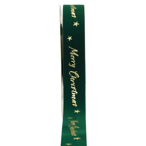 Product Gift ribbon, Christmas ribbon, velvet ribbon Green Merry Christmas 25mm 20m