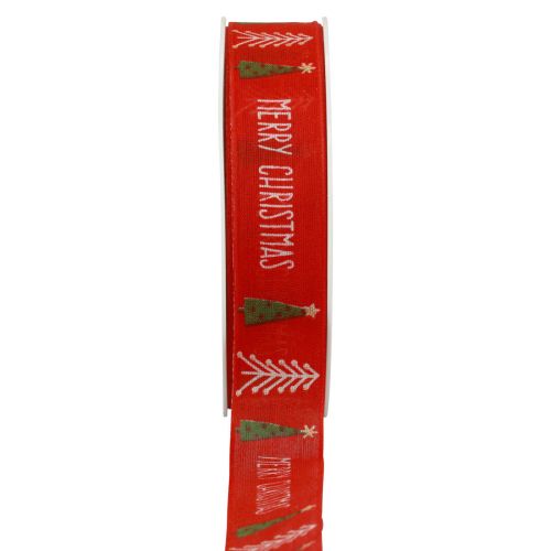 Product Gift ribbon, Christmas ribbon, Christmas ribbon Merry Christmas 25mm 18m