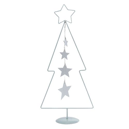 Floristik24 Christmas tree metal white H53.5cm