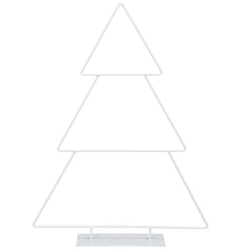 Product Christmas tree metal white for placing and decorating 41cm