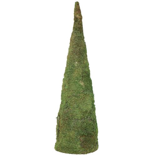 Product Christmas tree moss decoration in green natural Ø30cm H100cm