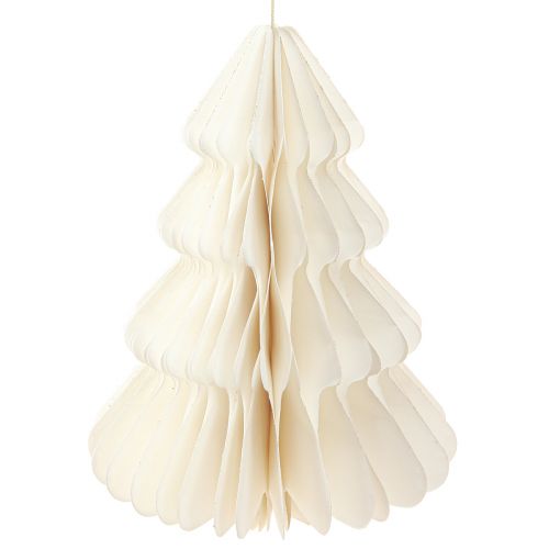 Product Christmas Tree Paper Fir for Hanging White 40cm 2pcs