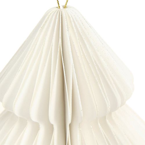 Product Christmas Tree Paper Christmas White Silver 20cm 5pcs