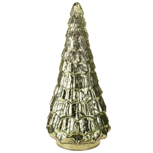 Floristik24 Christmas tree with LED lighting vintage green gold 38cm