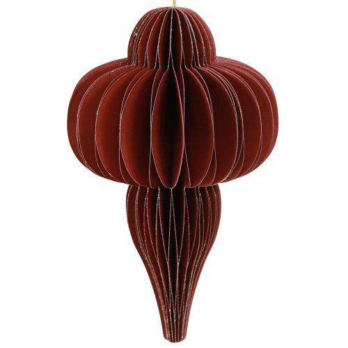 Product Christmas tree decoration made of paper Bordeaux 20cm 2pcs