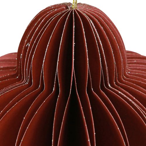 Product Christmas tree decoration made of paper Bordeaux 20cm 2pcs