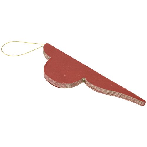 Product Christmas tree decoration made of paper Bordeaux 20cm 2pcs