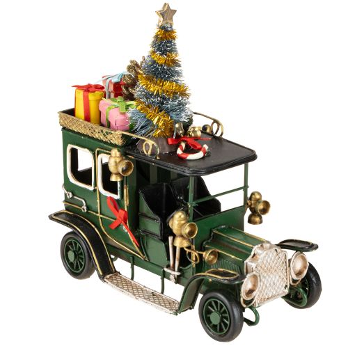 Floristik24 Christmas decoration car Christmas car vintage green 15×7×16cm
