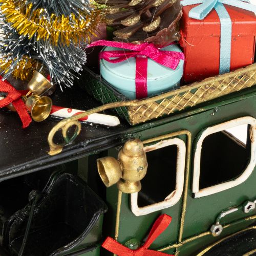 Product Christmas decoration car Christmas car vintage green 15×7×16cm