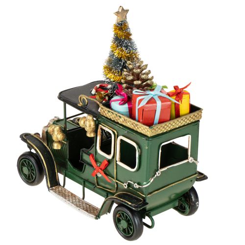 Product Christmas decoration car Christmas car vintage green 15×7×16cm
