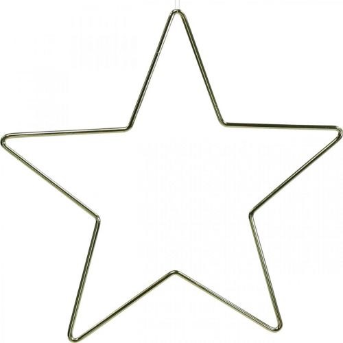 Product Christmas decoration metal star gold star pendant 15cm 6pcs